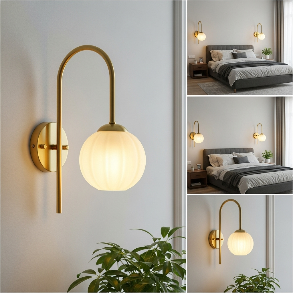 French Cream Breeze Wall Lamps